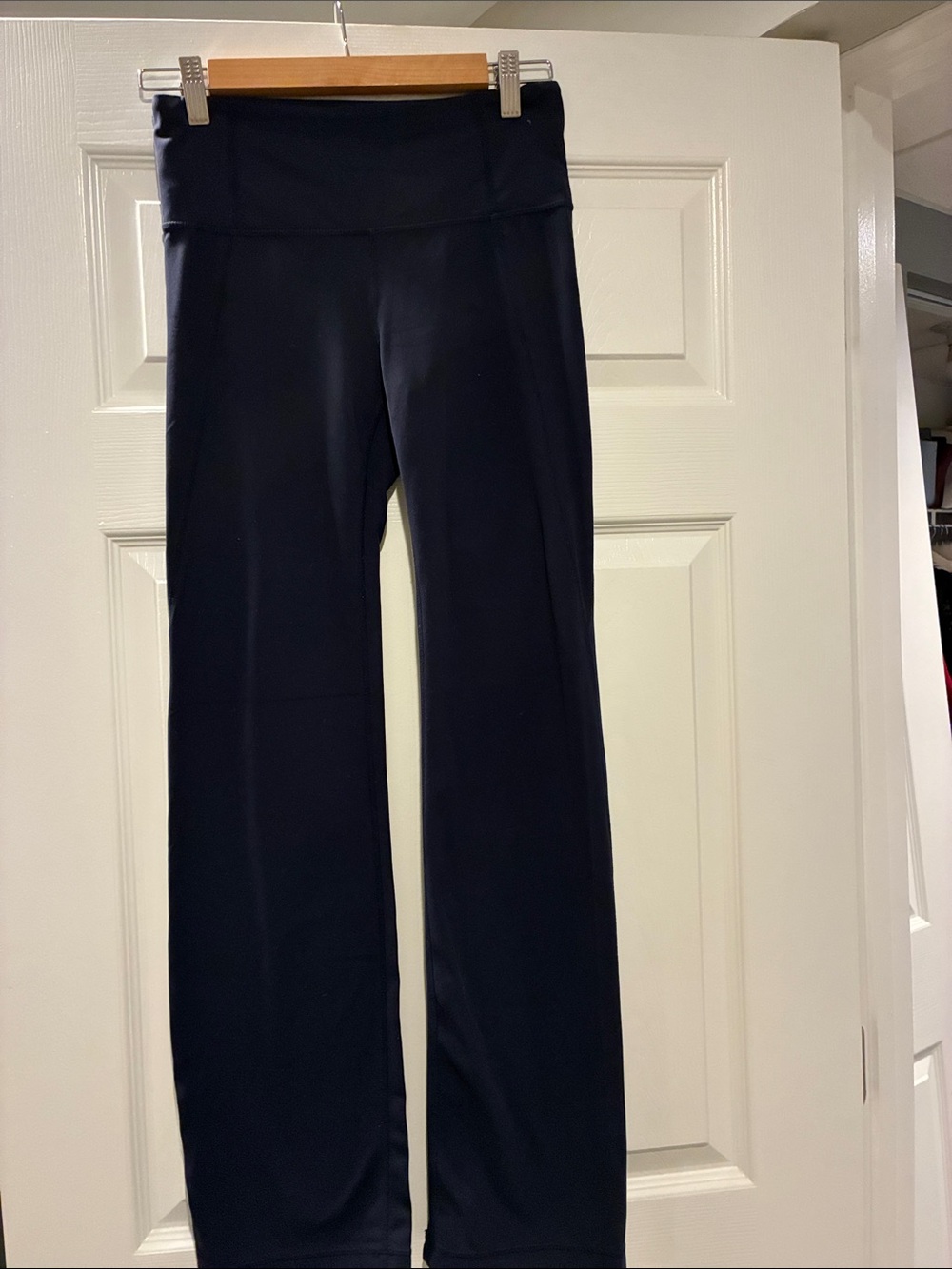 Athleta Navy Wide-Leg Track Pants